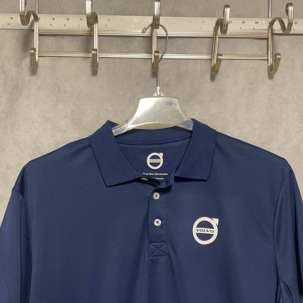NWOT Volvo Polo Shirt Men XL Blue Official Volvo Performance Car Sales Employee